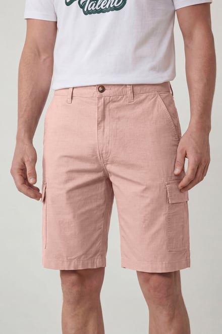 Ripstop Textured Cargo Shorts