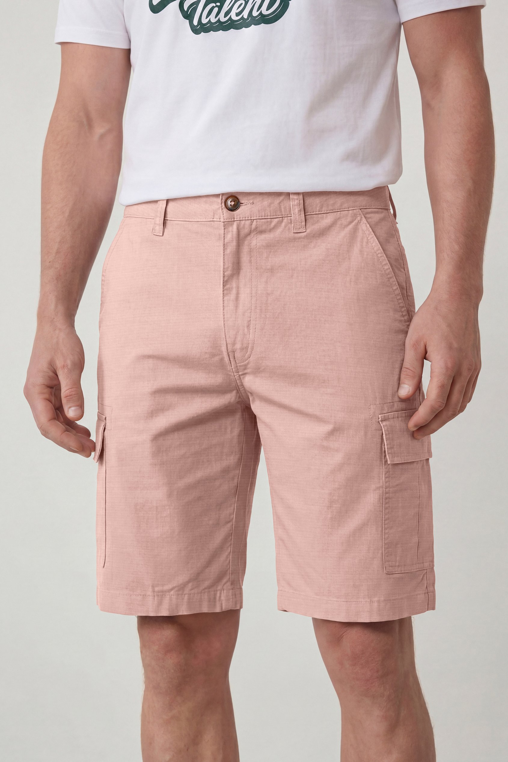 Ripstop Textured Cargo Shorts
