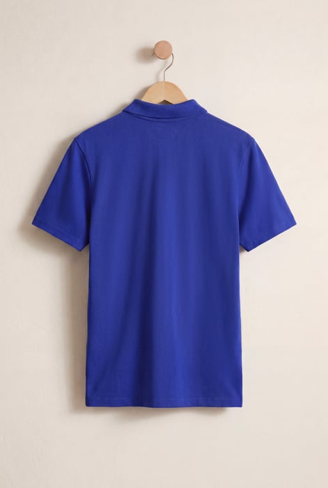 Men’s Blue Pique Polo Shirt | Enorsia