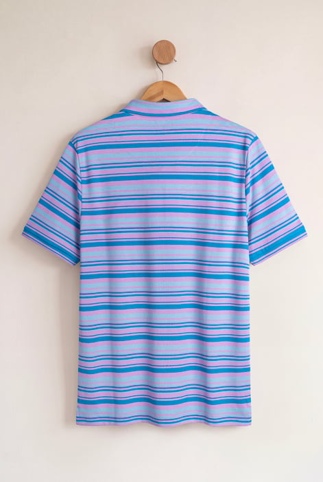 Men’s Blue Stripe Polo Shirt | Enorsia