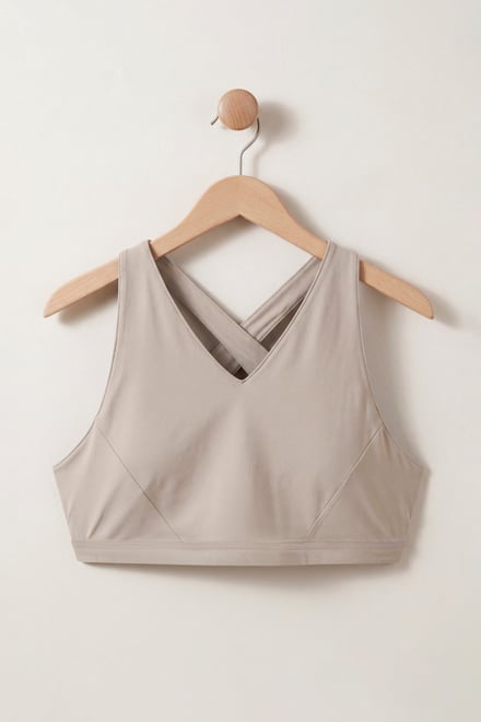 Women's Double Layer Cross Back Sports Bra