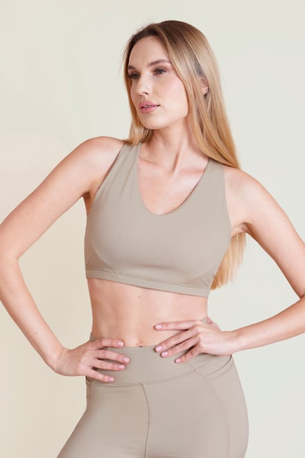 Women's Double Layer Cross Back Sports Bra