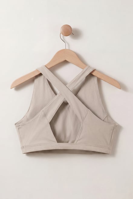 Women's Double Layer Cross Back Sports Bra