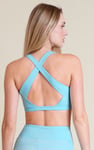 Women's Double Layer Cross Back Sports Bra
