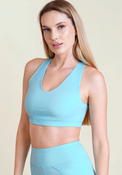 Women's Double Layer Cross Back Sports Bra