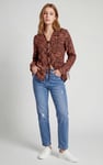 Tie Open Front Viscose Blouse