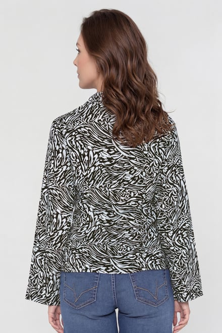 Tie Open Front Viscose Blouse