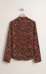 Tie Open Front Viscose Blouse
