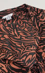 Tie Open Front Viscose Blouse