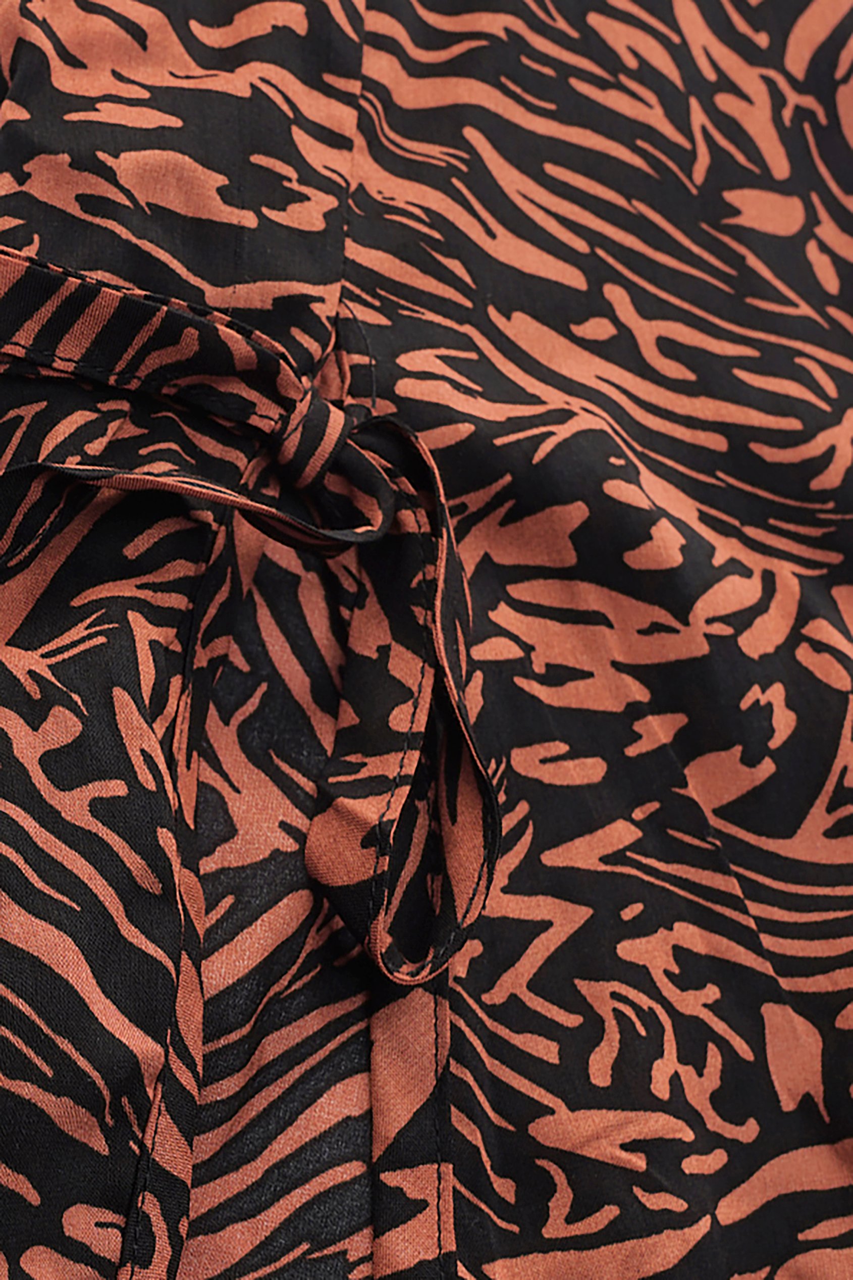 Tie Open Front Viscose Blouse