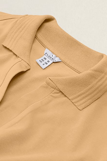Women’s Cotton Jersey V Neck Cropped Top