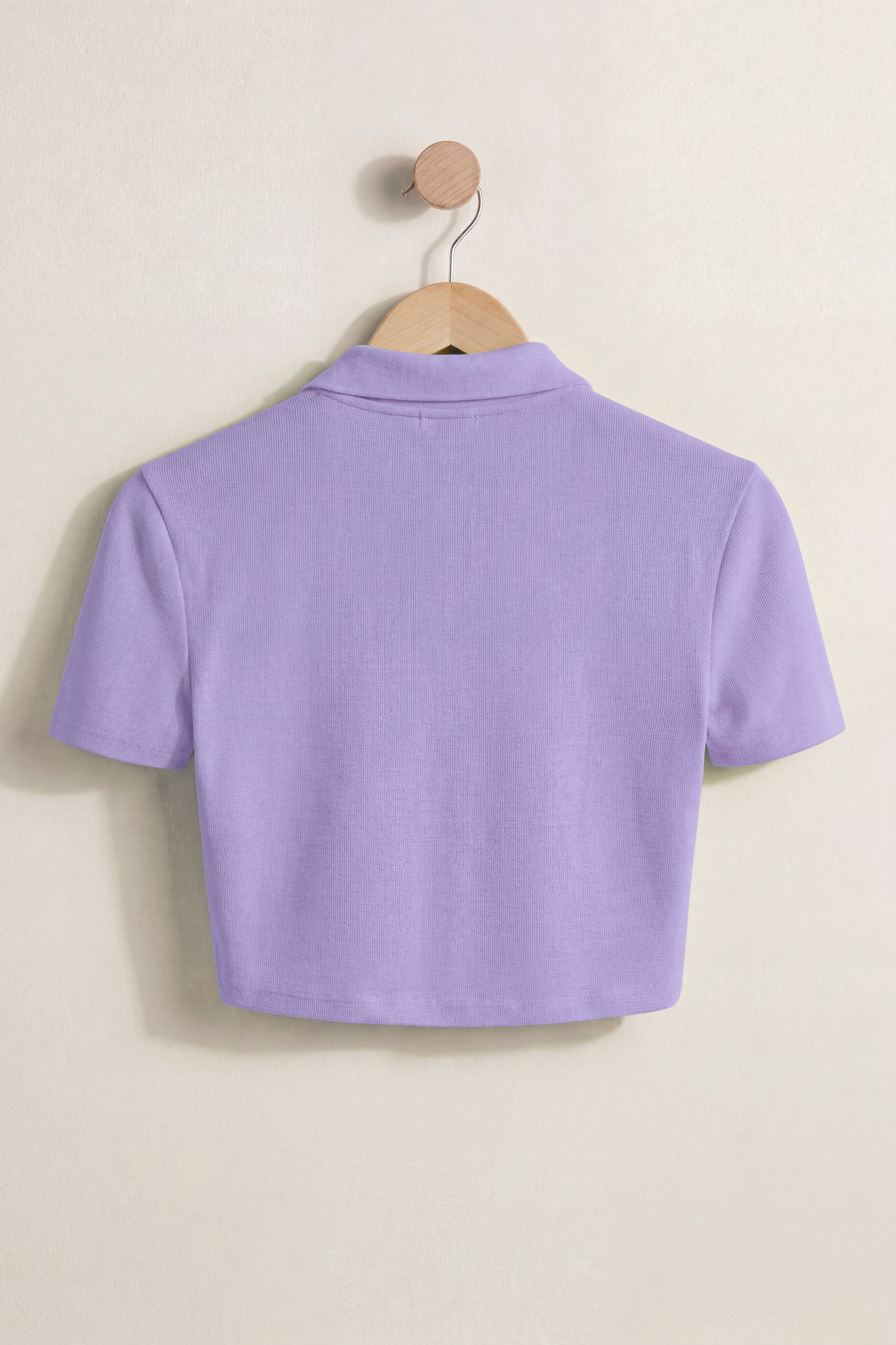 Women’s Cotton Jersey V Neck Cropped Top