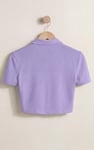Women’s Cotton Jersey V Neck Cropped Top