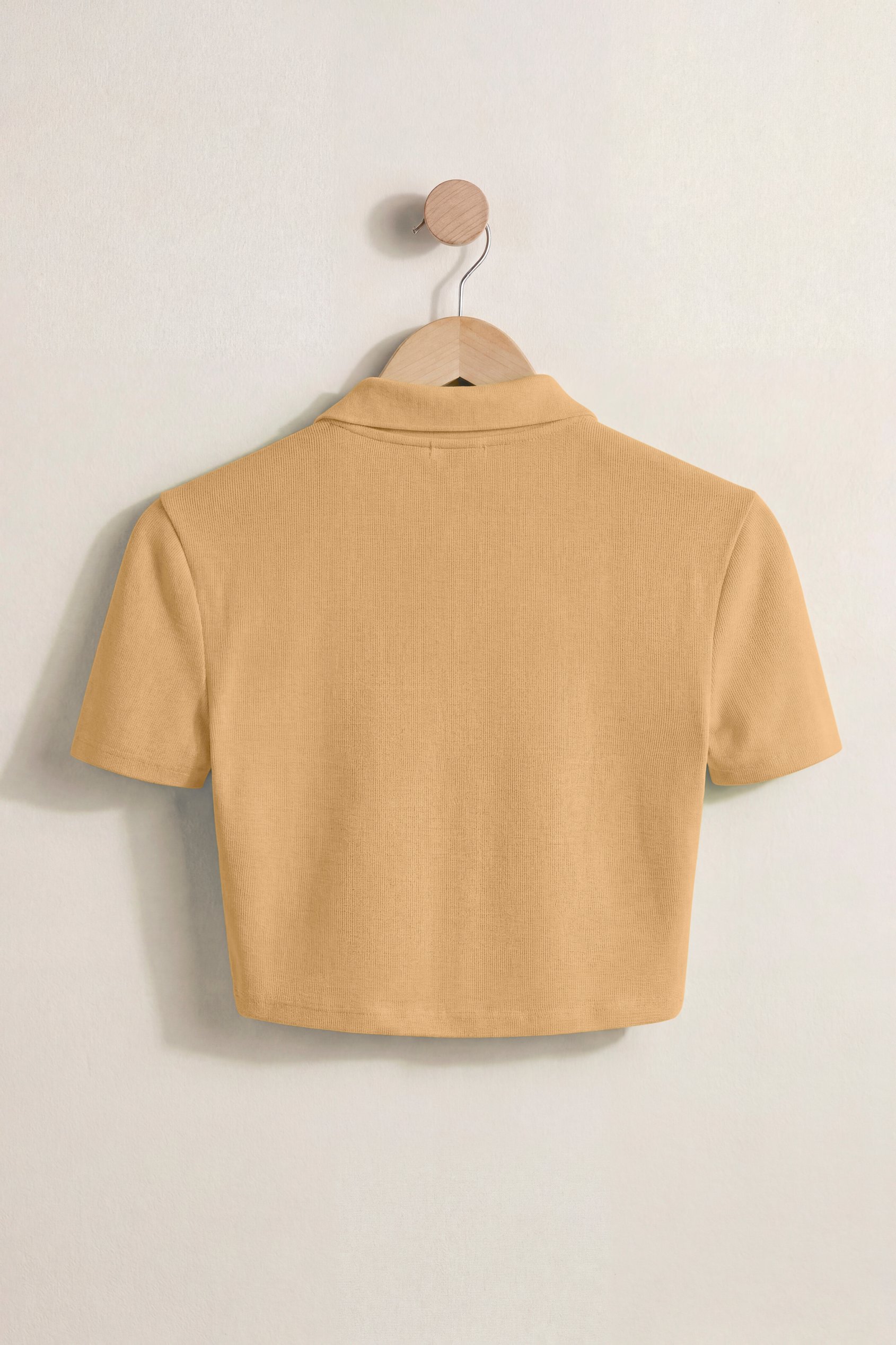 Women’s Cotton Jersey V Neck Cropped Top