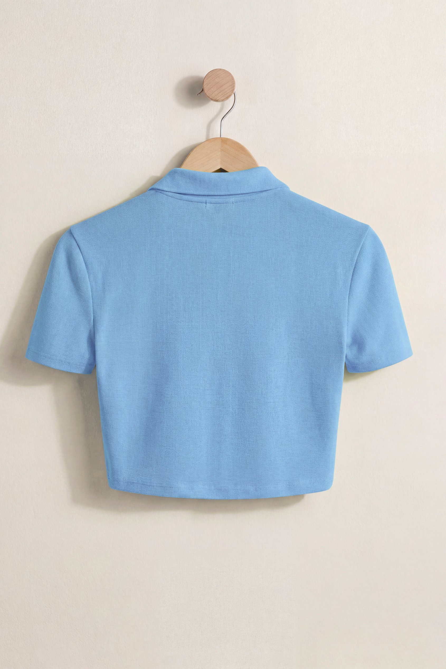 Women’s Cotton Jersey V Neck Cropped Top