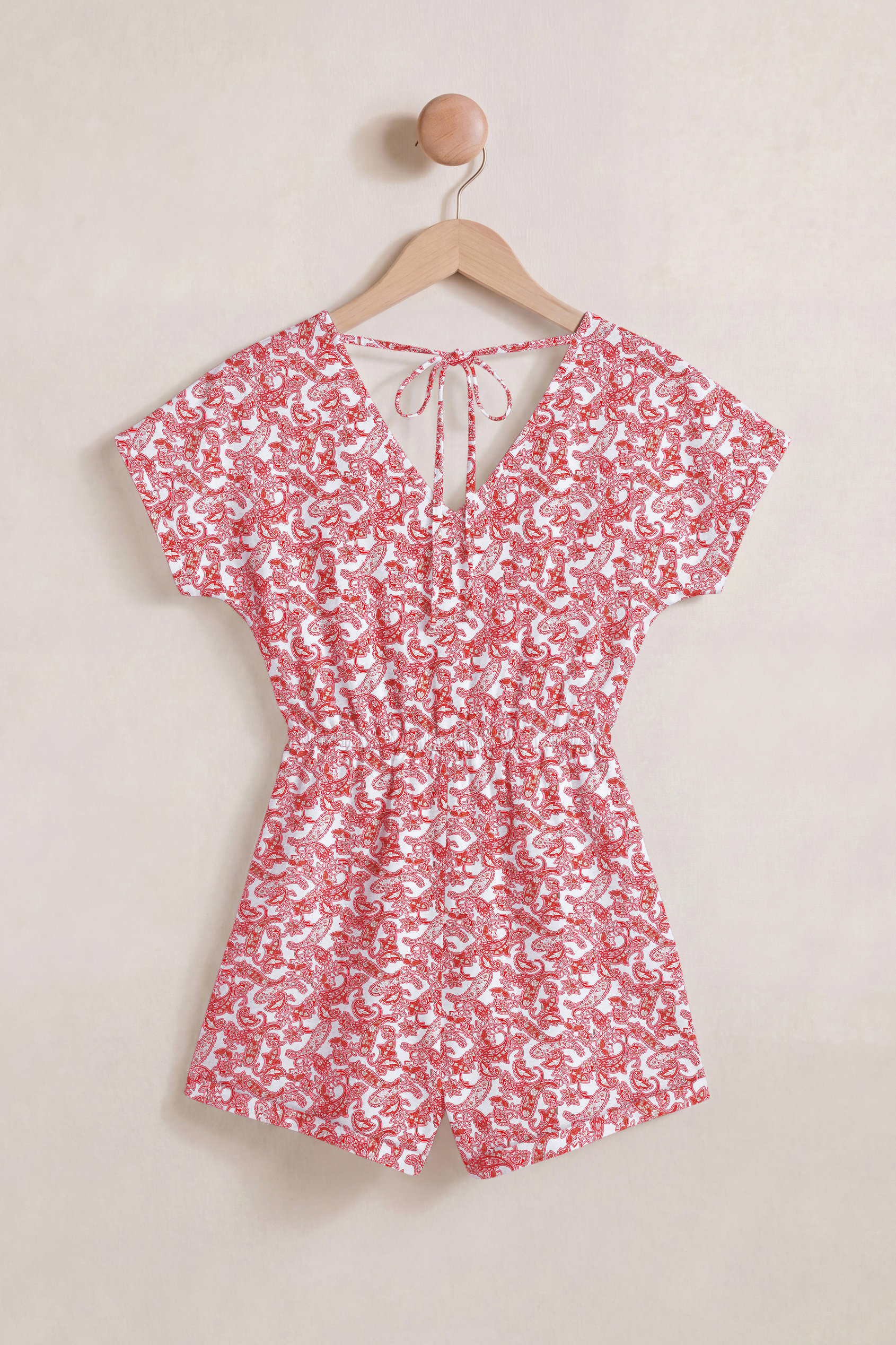 Roll up Sleeves AOP Play Suit