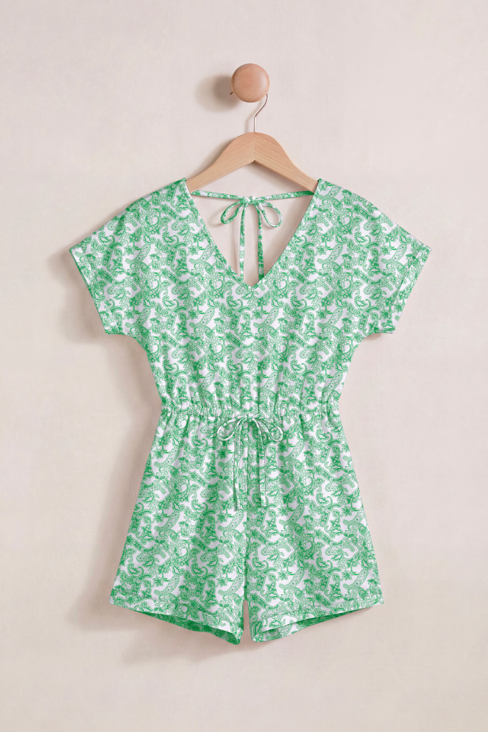 Roll up Sleeves AOP Play Suit