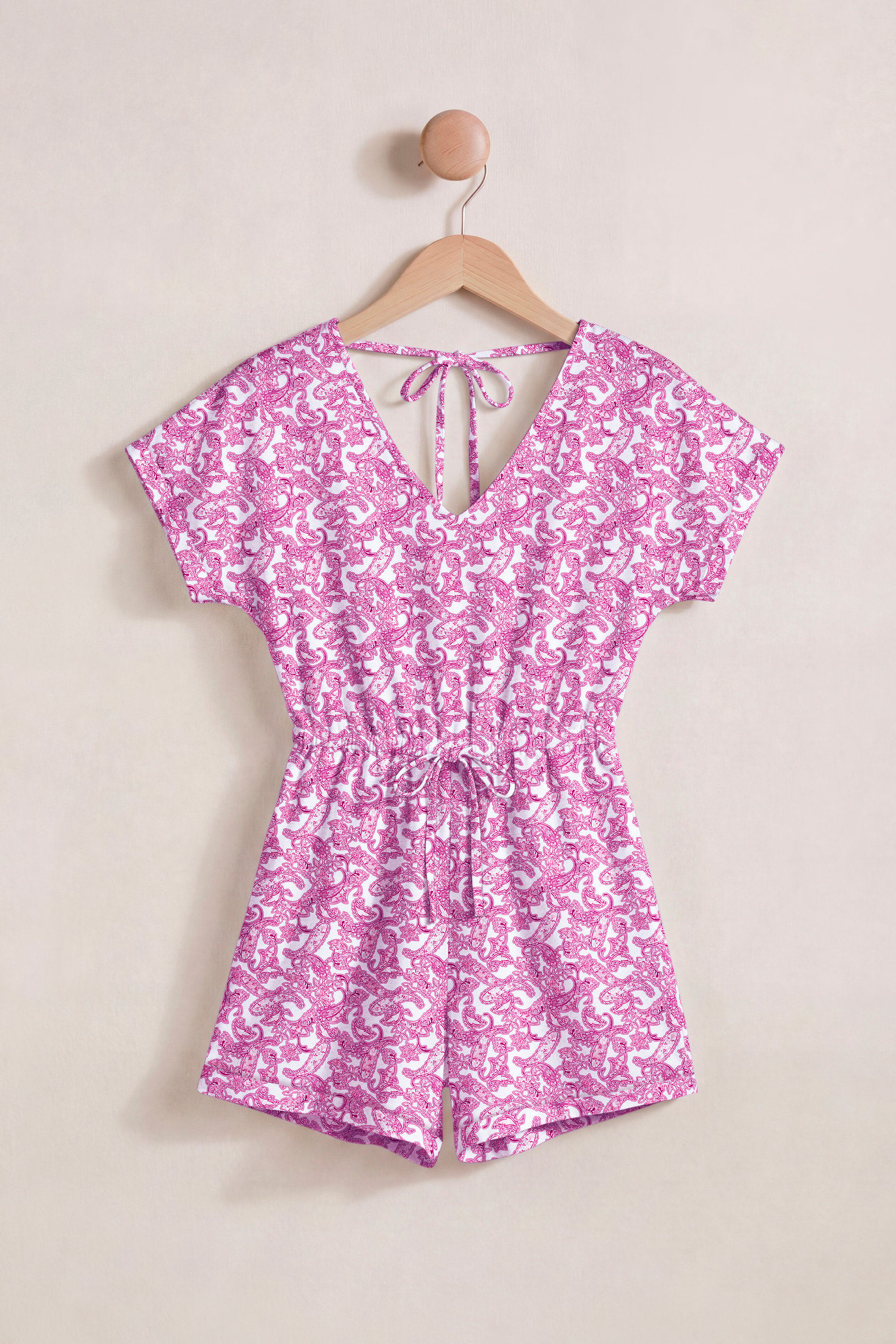 Roll up Sleeves AOP Play Suit