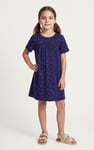 Girls Lace Details Sunflower Print Dress  (5yrs - 11yrs)