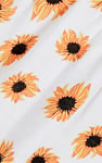Girls Lace Details Sunflower Print Dress  (5yrs - 11yrs)