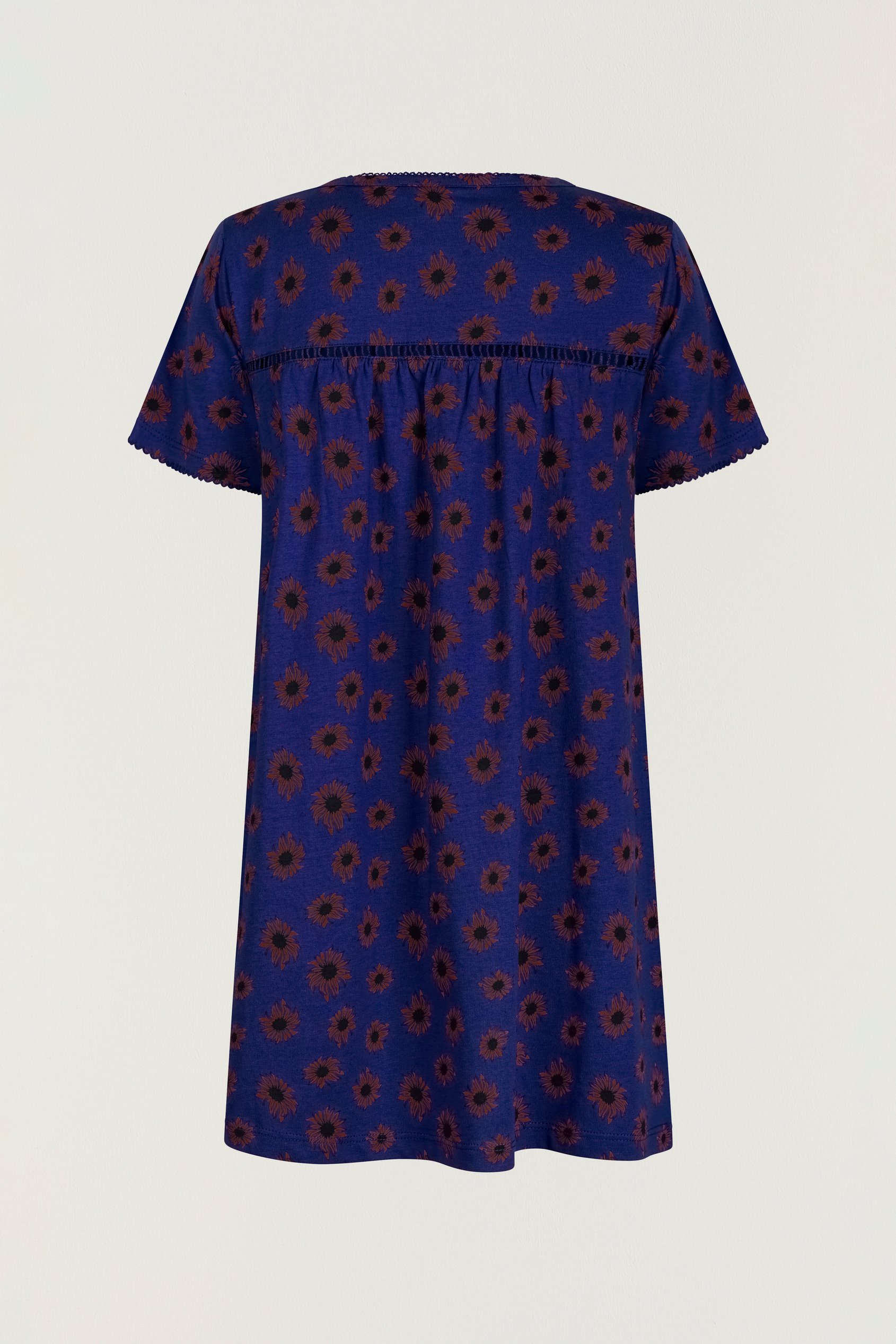 Girls Lace Details Sunflower Print Dress  (5yrs - 11yrs)
