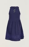 Girls Halter Neck Lace Trim Jersey Dress (5/6yrs - 10/11yrs)