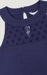 Girls Halter Neck Lace Trim Jersey Dress (5/6yrs - 10/11yrs)