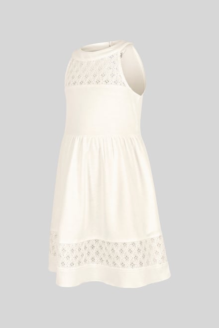 Girls Halter Neck Lace Trim Jersey Dress (5/6yrs - 10/11yrs)