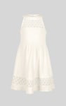Girls Halter Neck Lace Trim Jersey Dress (5/6yrs - 10/11yrs)