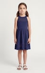 Girls Halter Neck Lace Trim Jersey Dress (5/6yrs - 10/11yrs)