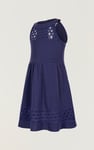 Girls Halter Neck Lace Trim Jersey Dress (5/6yrs - 10/11yrs)