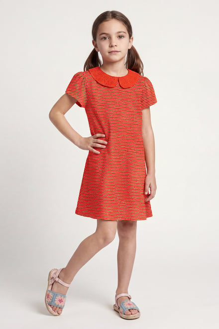 Girl's Peter Pan Collar Jersey Dress (5/6yrs - 10/11yrs)