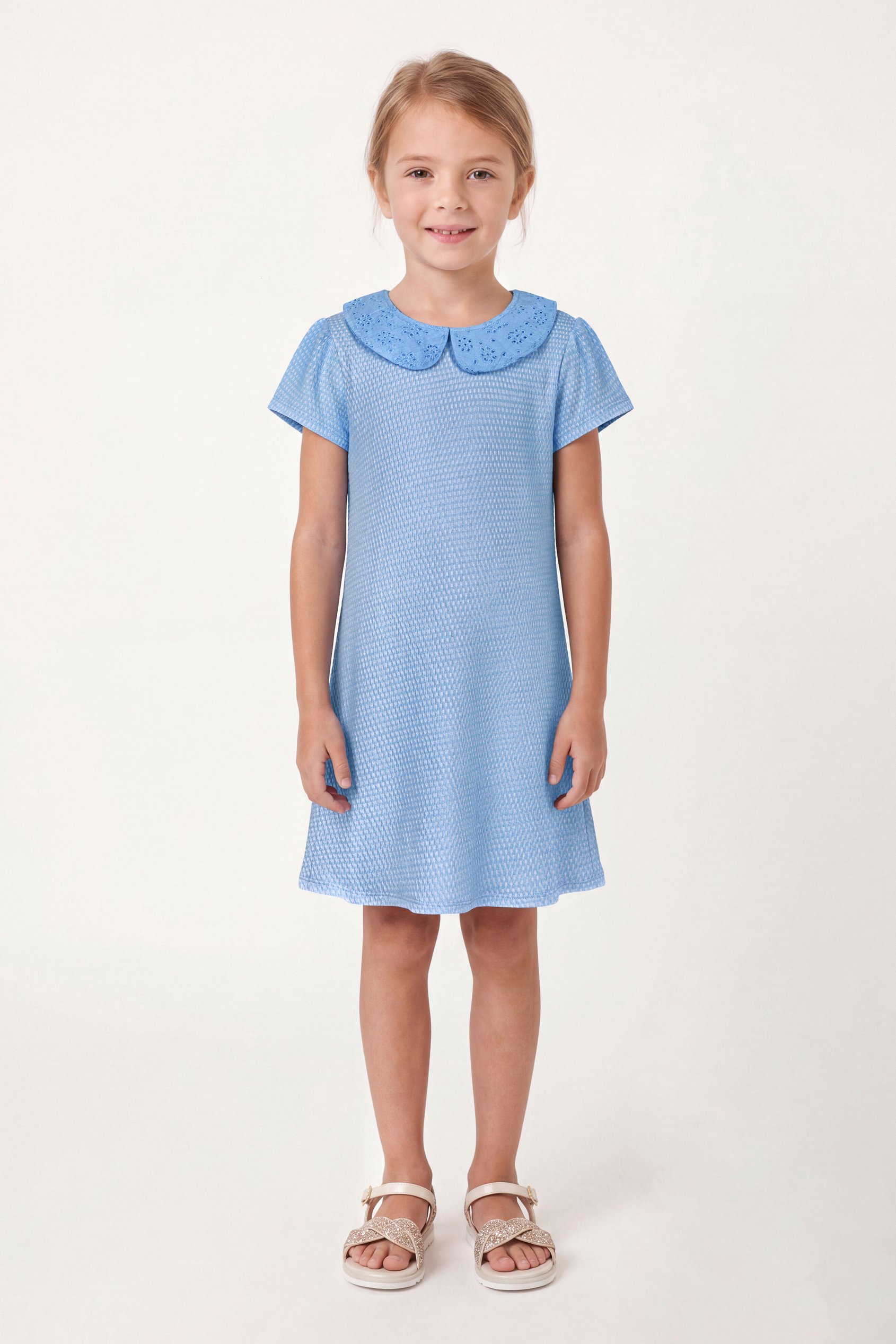 Girl's Peter Pan Collar Jersey Dress (5/6yrs - 10/11yrs)