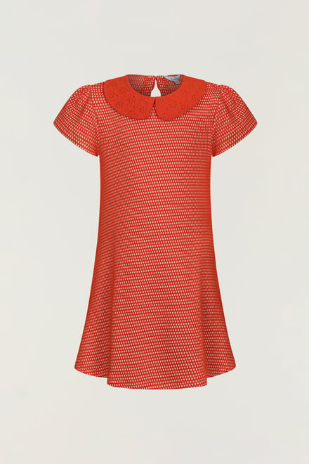 Girl's Peter Pan Collar Jersey Dress (5/6yrs - 10/11yrs)