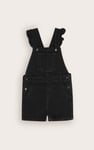 Girls Denim Ruffle Sleeve Short Dungarees(2/3yrs-8/9yrs)