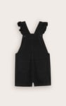 Girls Denim Ruffle Sleeve Short Dungarees(2/3yrs-8/9yrs)