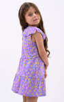 Girls Ruffle Neck Jersey Dress