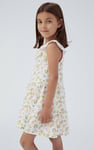 Girls Ruffle Neck Jersey Dress