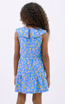 Girls Ruffle Neck Jersey Dress