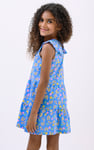 Girls Ruffle Neck Jersey Dress