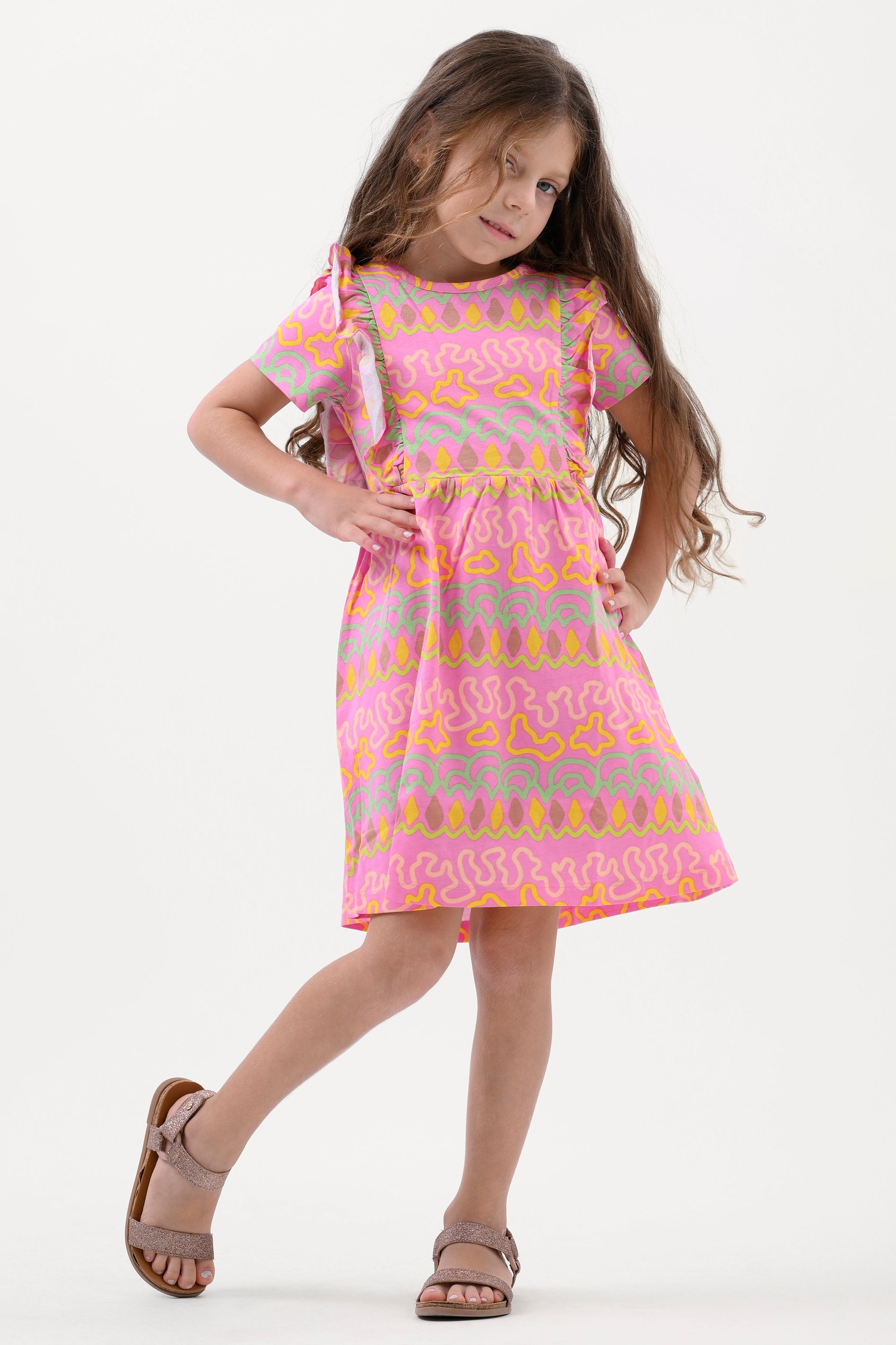 Girls Rainbow Print Dress (12/18mths - 6/7yrs)