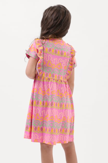 Girls Rainbow Print Dress (12/18mths - 6/7yrs)