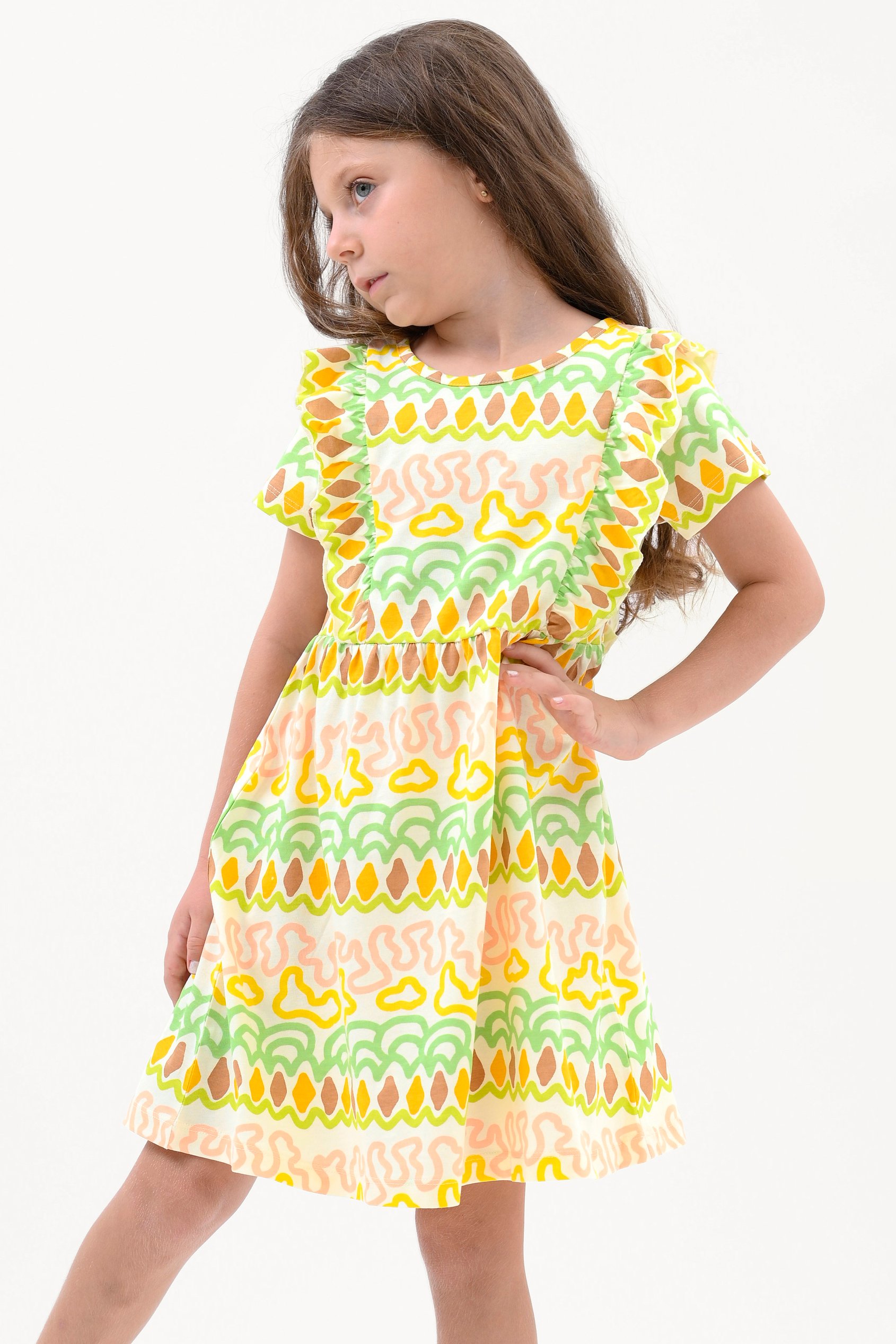 Girls Rainbow Print Dress (12/18mths - 6/7yrs)