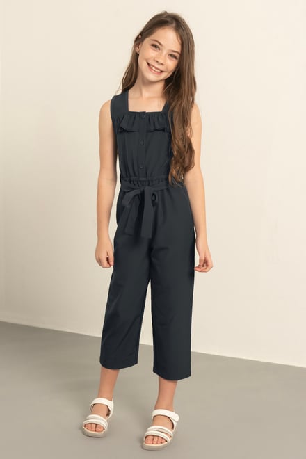 Ruffled Square Neckline Jumpsuit (5/6yrs-10/11yrs)