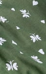Butterfly Printed S/S Nightwear With Lacetrims