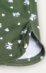 Butterfly Printed S/S Nightwear With Lacetrims