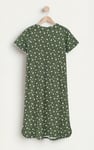 Butterfly Printed S/S Nightwear With Lacetrims