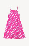 Girls Printed Tiered Strappy Jersey Dress
