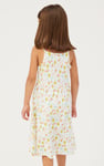 Girls Printed Tiered Strappy Jersey Dress