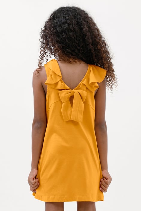 Girls Yellow Ruffle Collar Dress (12/18mths-6/7yrs)